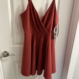 Dry Good Size L  Terracotta/Burnt Orange/Rusty Red Dress